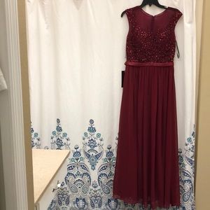 Beautiful burgundy long dress